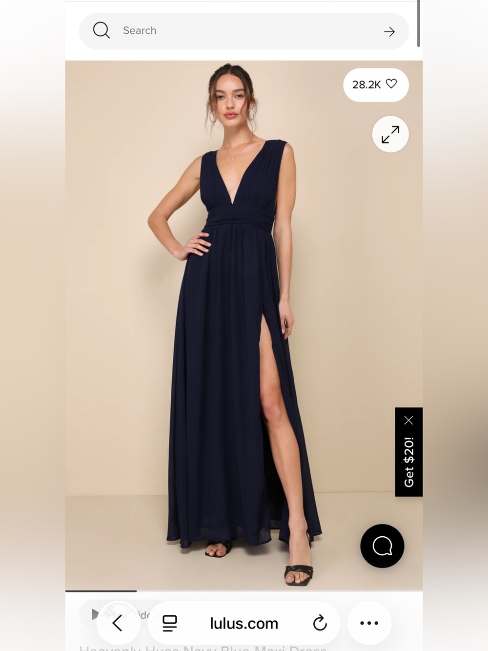 Lulu's Navy Heavenly Hues Maxi